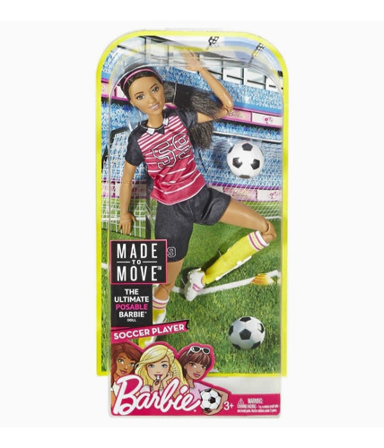 Muñeca Barbie Futbolista Articulada Original 2m