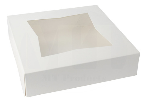 Hermosa Caja De Cartón De Color Blanco Para Reposterí...