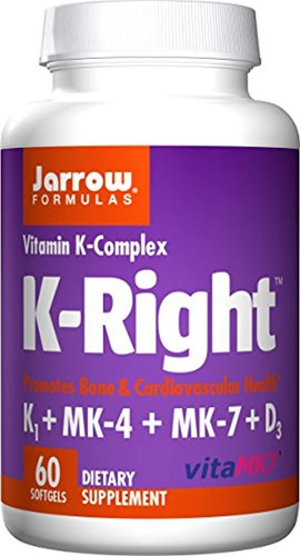 Jarrow Formulas K-right, Promueve La Salud Ósea Y Cardiovasc