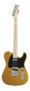 Guitarra eléctrica Squier by Fender Telecaster de álamo butterscotch blonde laca poliuretánica con diapasón de arce