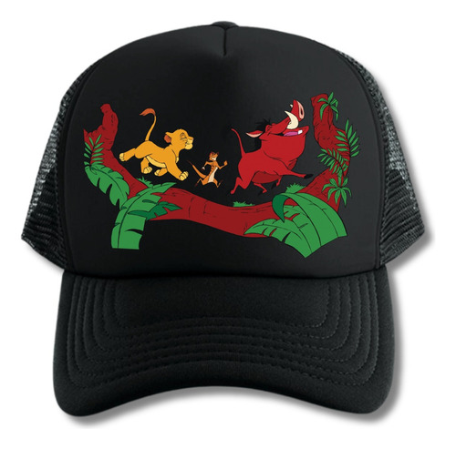 Gorra Trucker Hakuna Matata Rey Leon Series Black 