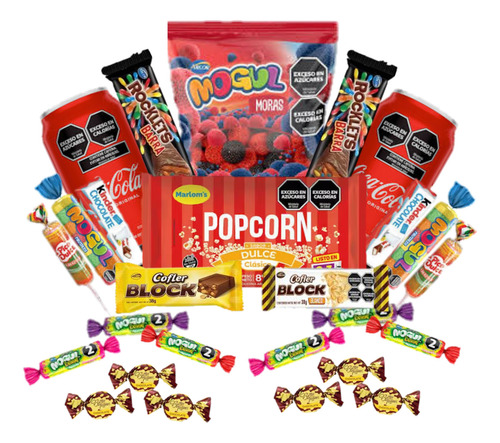 Box Caja Golosinas Para Pelis Pochoclos
