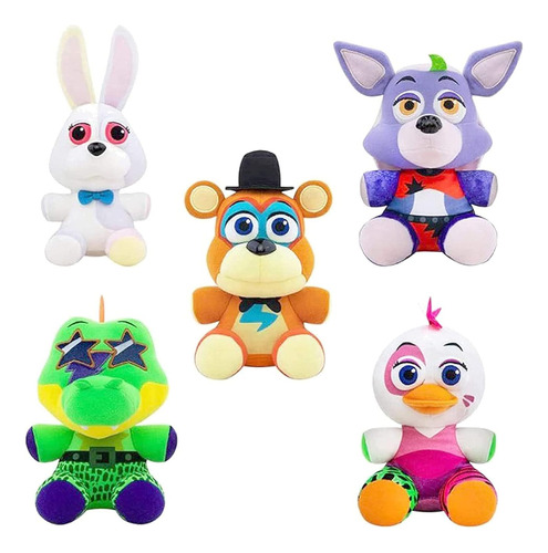 Set De Juguetes De Peluche 5p-five Nights At Freddys Glamroc