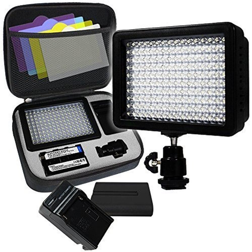 Limostudio Agg1318 160 Led Inhalambrico Cámara Y Videocámara