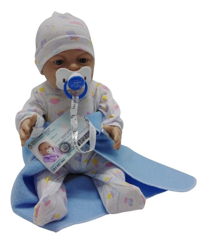 Imagen 2 de 4 de Bebote Tipo Reborn Camila O Agustin Casita De Muñecas 104a