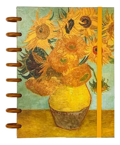 Caderno De Disco Buendía Inteligente A5 - Van Gogh Cor Girassóis