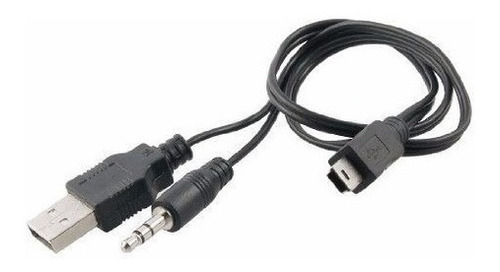 Puntotecno - Cable Usb A Mini Usb + Audio Plug 3,5 Mm