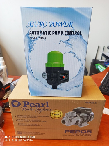 Bomba 0,5 Hp Pearl & Press Control Dps-3 Europower Combo .