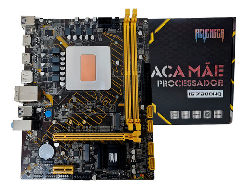 Placa Mãe C/processador Integrado I5 7300hq Ddr4 Até 64gb Cor Preto