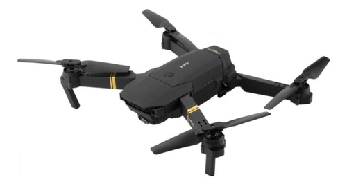 Mini drone Eachine E58 com câmera HD preto 2.4GHz 1 bateria