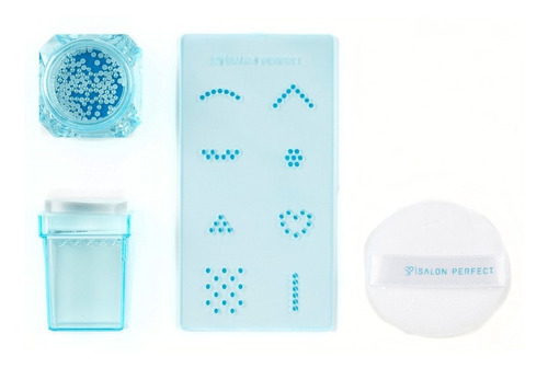 Kit Stamping Decoración Uñas + Tapón +placa +esponja Perlas 