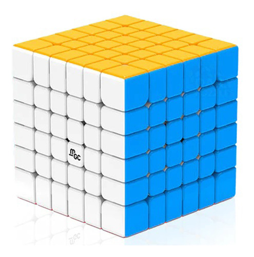 Cubo Mágico 6x6 Yj Mgc 6 Magnético 6x6x6 Stickerless