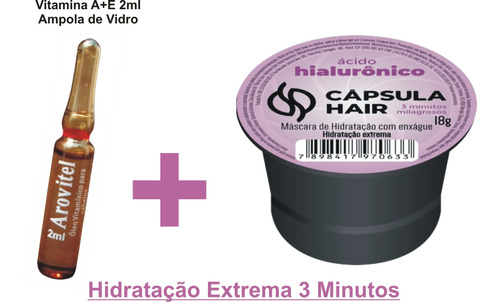 Arovitel Vit. Capilar A+e 2ml + Capsula 3 Minutos 18gr