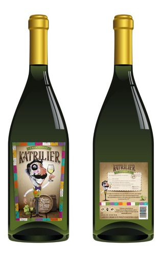 Imagen 2 de 2 de Vino Blanco Katrilier Chardonnay 750 Ml
