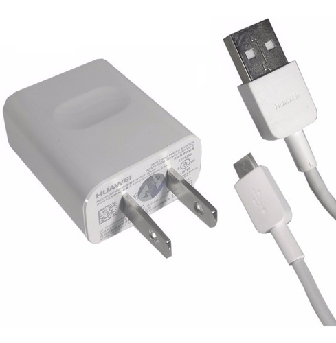 Cargador + Cable Original Huawei P7,p8,p9lite,y6,gr5, (1amp)