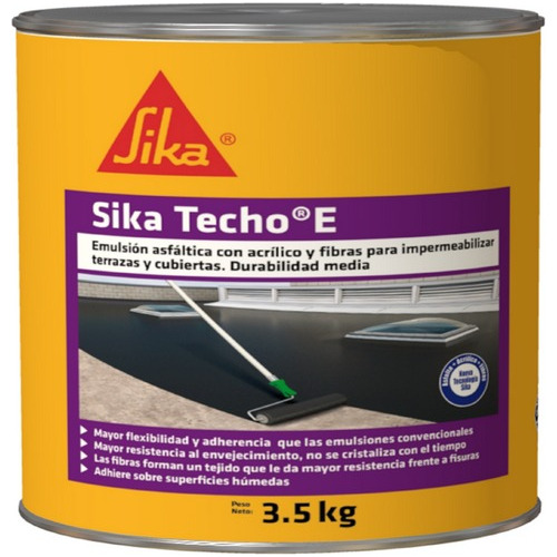 Sika Techo E Impermeabilizante Asfáltico X 3.5 Kg