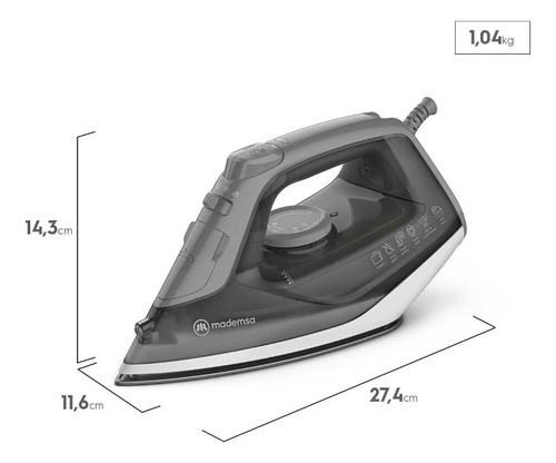Plancha Con Base De Cerámica Con Vapor Vertical Mir20