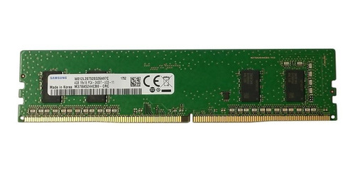 Memoria Ram 4gb Samsung Ddr4 Pc4-19200 2400mhz 288 Pin Dimm 1.2v Cl 17 Module