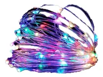 Comprar 10 Tiras Microled Alambre 3 Mts Multicolor C\u002Fpilas Reloj Inc