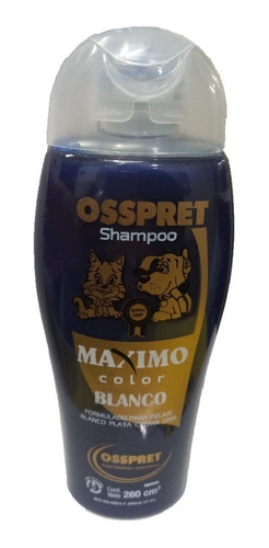 Shampoo Para Perros Gato Osspret Tonalizador Blanco X 250ml 