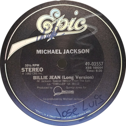 Vinilo Maxi - Michael Jackson - Billie Jean 1982 Usa