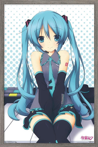 Póster De Pared De Hatsune Mikukeys, 22.375 X 34 Pulga...