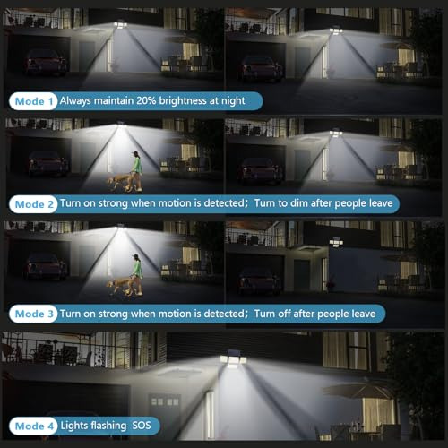 Luces Solares Mokot Para Exteriores, 288 Led 2800lm Luces So
