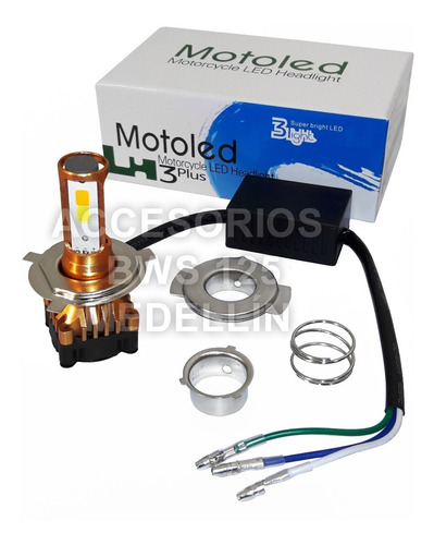 Bombillo Led H4 Multiproposito Antiniebla 4000 Lm Dc Moto