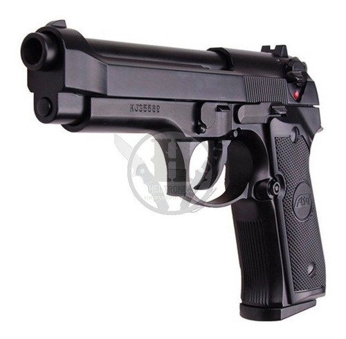 Pistola Airsoft Spring Asg Beretta M92fs 6mm Polimero 13tiro