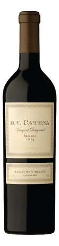 Vino Dv Catena Adrianna Tupungato Vineyard Malbec 750ml.