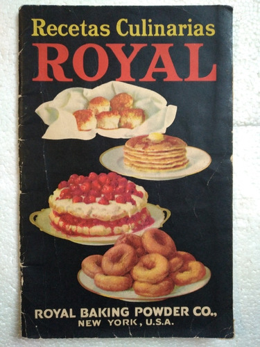 Recetas Culinarias Royal 1922 Libro Antiguo De Cocina 