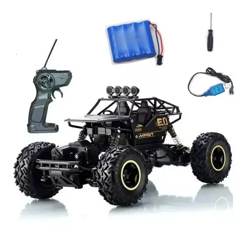 Carrinho Controle Remoto 4x4 Monster Truck Rock Crawler