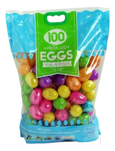 Huevos De Pascua De Plástico Sorpresa 100 Pack Importados