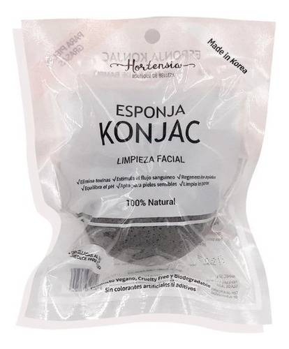  Esponja Konjac Acné Negra