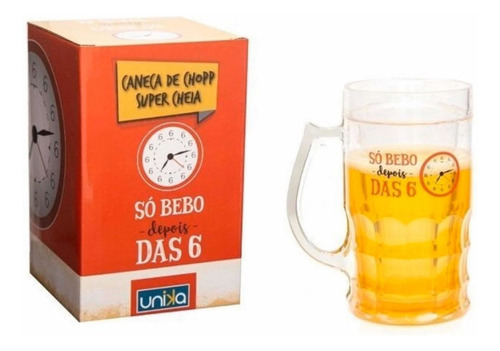 Caneca De Chopp E Cerveja Só Bebo Depois Das 6 - 400ml