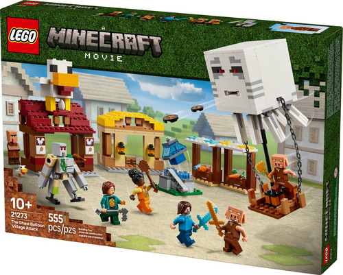 Lego® Minecraft® O Ataque Do Balão Ghast À Vila 21273 555 Minecraft