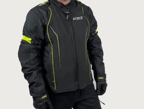 Chaqueta De Moto Invierno  Kmz  Racer Negro/verde