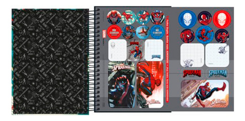 Agenda Spider-man Espiral Diária M4 2024 Tilibra Capa Spider-man (vermelho)