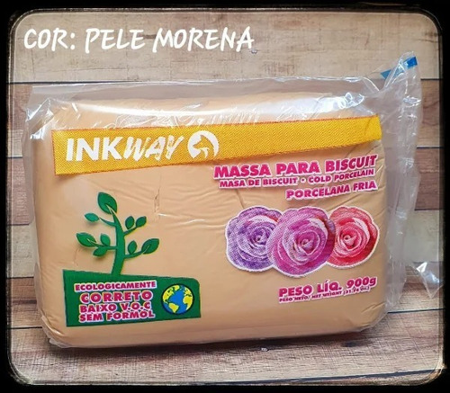 Massa De Biscuit 900g Cor Pele Morena Inkway Cor PELE NEGRA