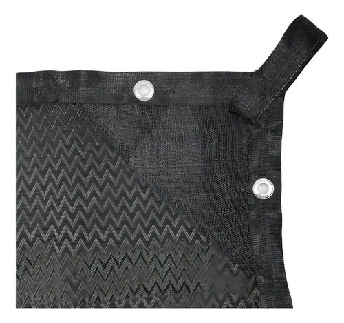 Bvioz, Lienzo Confeccionado 3.7x3 Metros, Malla 95% Sombra, Monofilamento, Color Negro, Protección Uv-11, 270 Gramos/m2