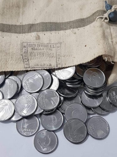 Lote 100 Moedas De 1 Cruzeiro 1990 Flor De Cunho