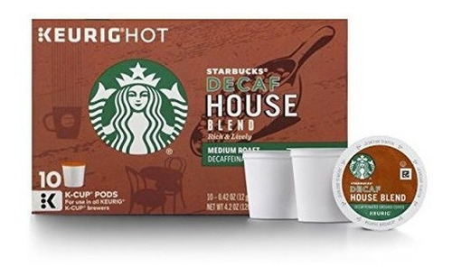 Café Starbucks Decaf House Blend, Tostado Medio, Una Taza