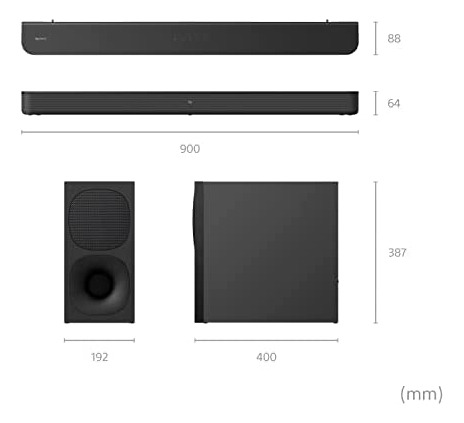 Imagen 12 de 12 de Sony Ht-s400 Barra Sonido 2.1 Canales Con Potente Subwoofer