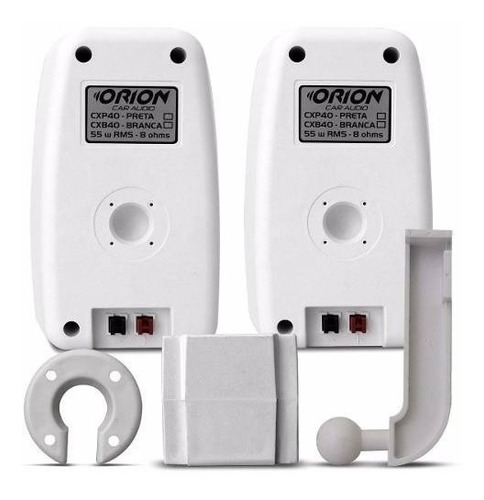 Imagem 2 de 3 de Kit 4 Caixas De Som Ambiente Tsr Branca 55w 8ohms