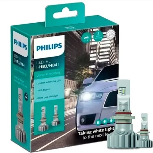 Kit Lâmpada Philips Hb3/hb4 Ultinon Led 6000k Original