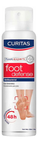 Desodorante De Pies Foot Defense Antibacterial 150ml Curitas