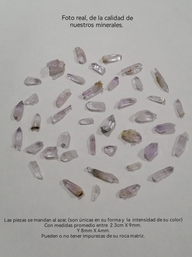 Amatista Puntas Naturales De Cuarzo Morado Prisma 6° Chakra Suela
