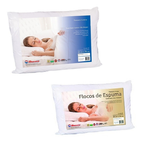 Almohada Copos De Espuma Alta X 2 Unidades Promo!