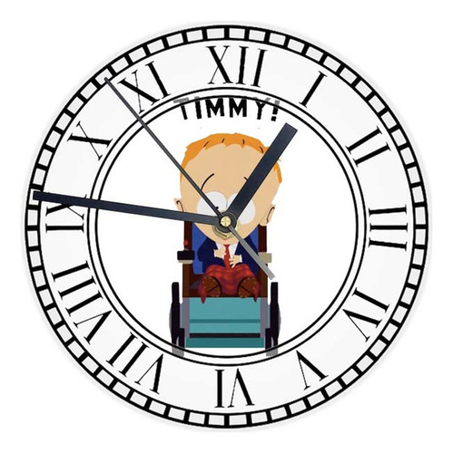 Reloj Redondo Madera Brillante South Park Mod 23