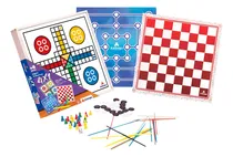 Comprar Juego Mesa 4 En 1 Ludo Damas Madera Xalingo Lingo